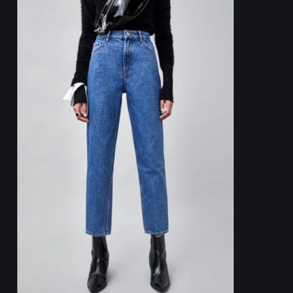 Zara Denim - ZARA AUTHENTIC DENIM 100% COTTON MOM JEANS 28